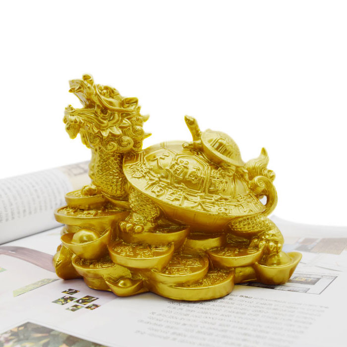 가지니샵 장수와 성공의 상징 황금 용귀 용거북 풍수 인테리어 소품